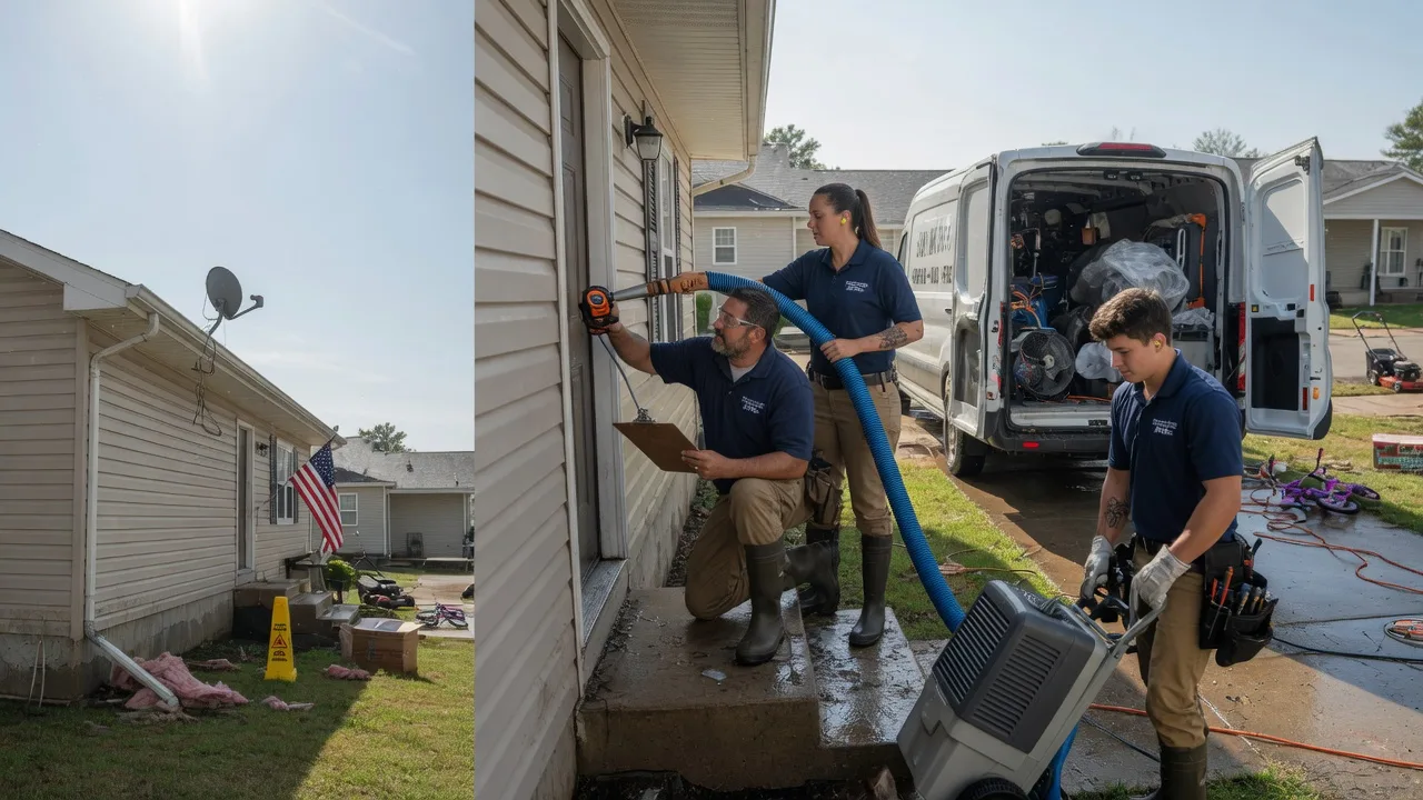 Ceiling Water Damage Restoration in Chapman, KS near me